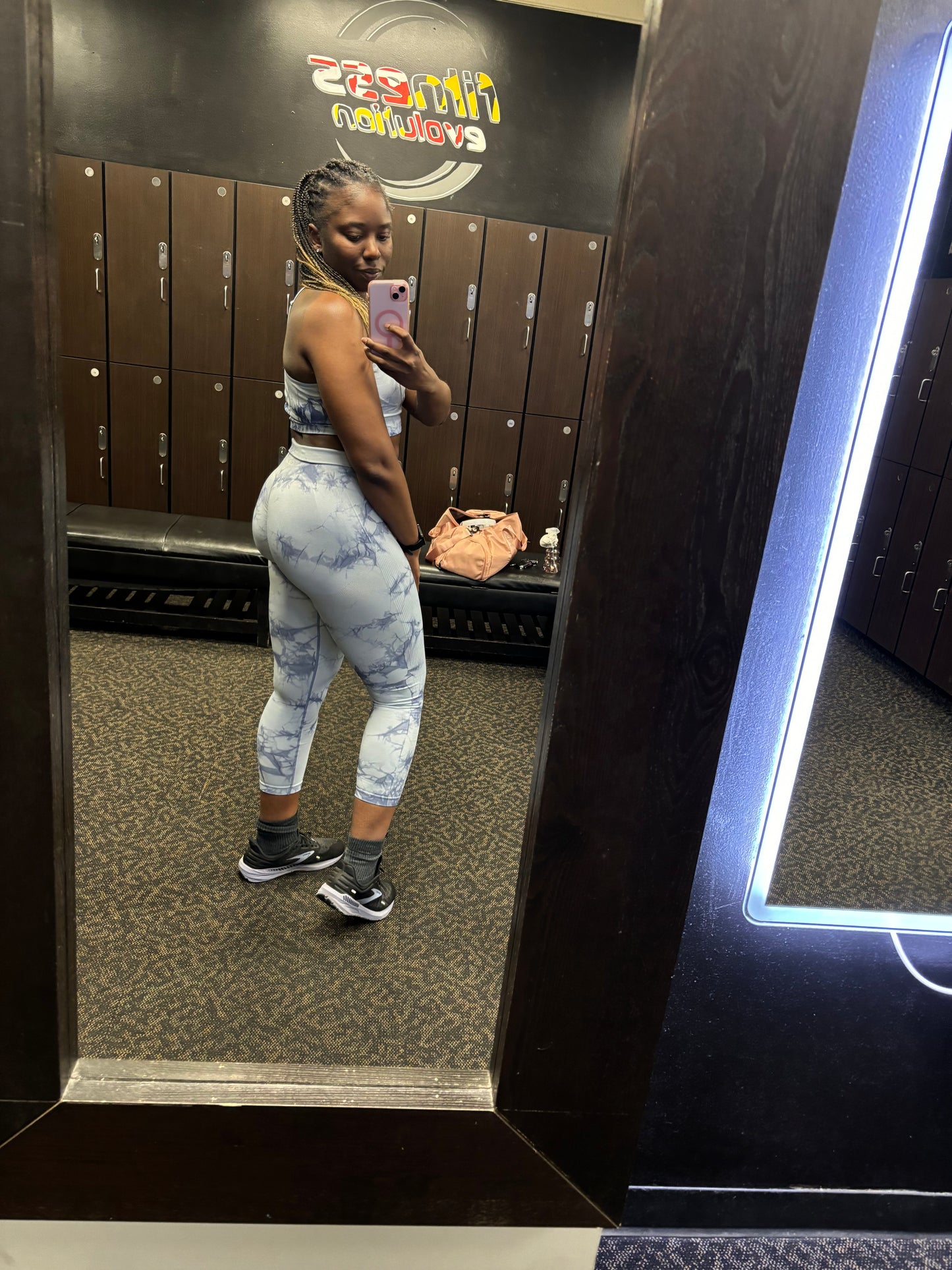 Tie Dye Leggings (Blue) image 1