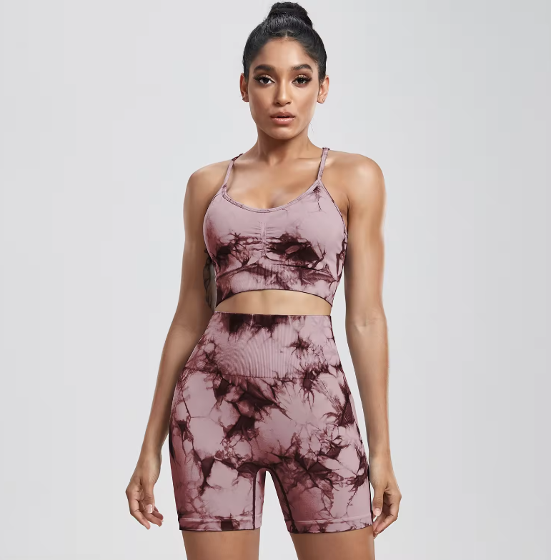 Tie Dye Sportswear Bra Red (Wine) image 0