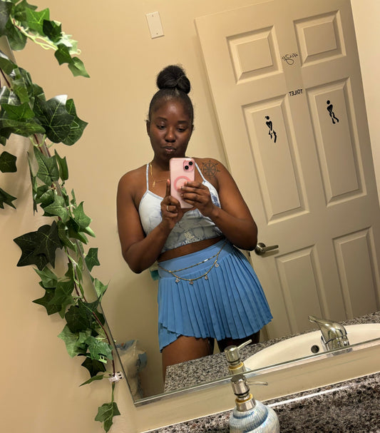 Quick Dry Lightweight Tennis Skort Blue image 0