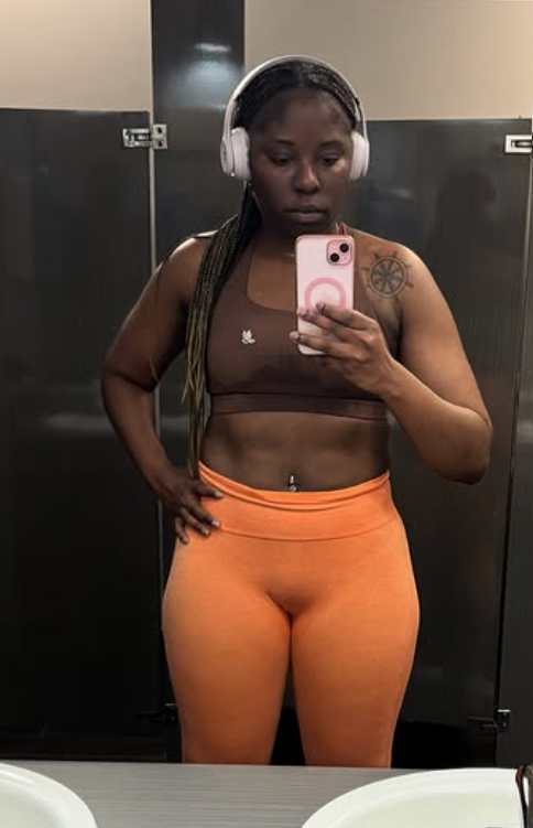 HighWaist LightWeight Solid Color Legging (Orange) image 1