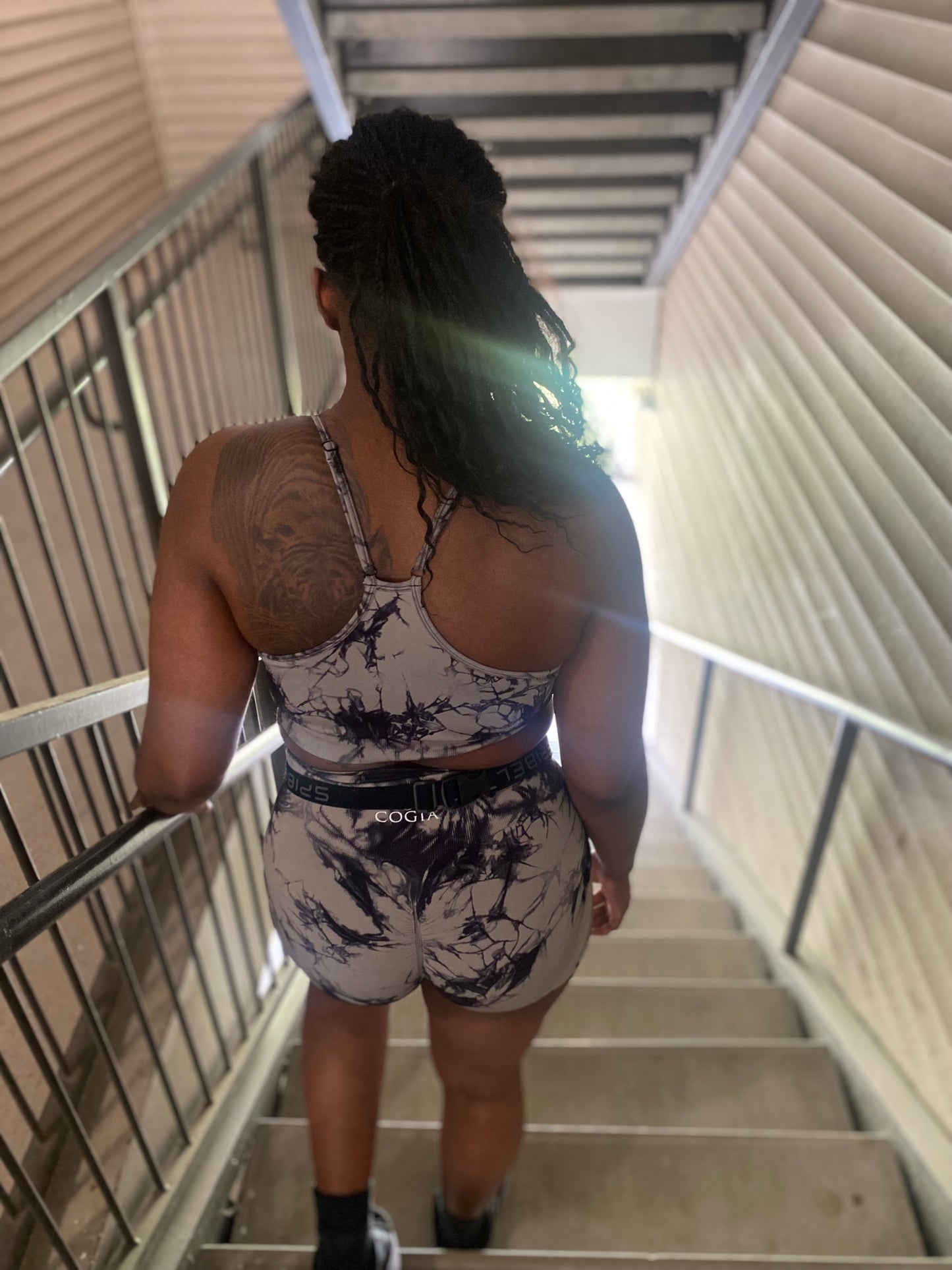 Tie Dye Sportswear Bra Black image 0