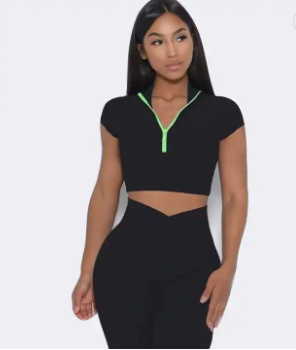 Energy Boost Yoga Top (Black) image 1