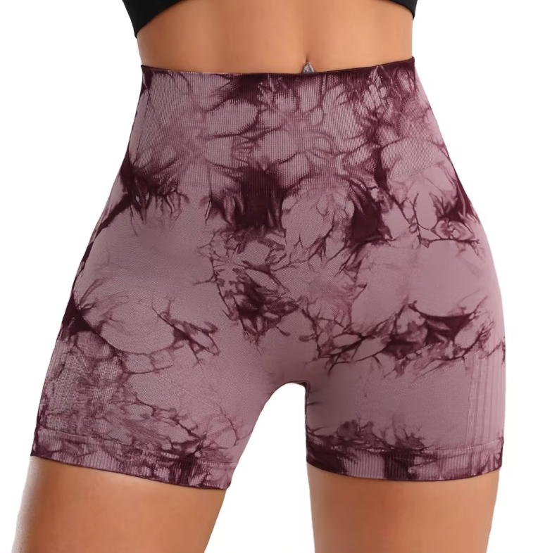 Tie Dye Shorts Red (Wine) image 0