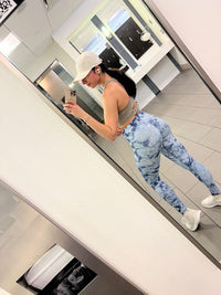 Tie Dye Leggings (Blue) image 3
