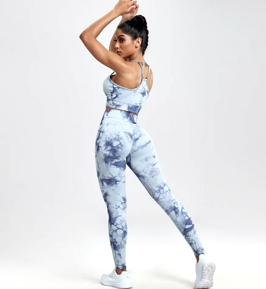 Tie Dye Leggings (Blue) image 0
