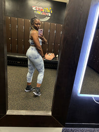 Tie Dye Leggings (Blue) image 1