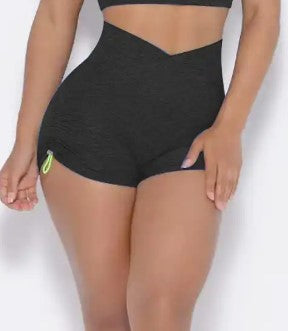 Energy Boost Yoga Shorts (Black) image 1