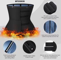 Double Band Tummy Control Sauna Waist Trainer