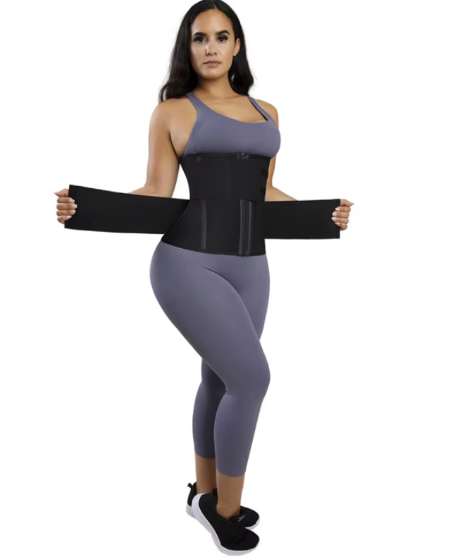 Double Band Tummy Control Sauna Waist Trainer