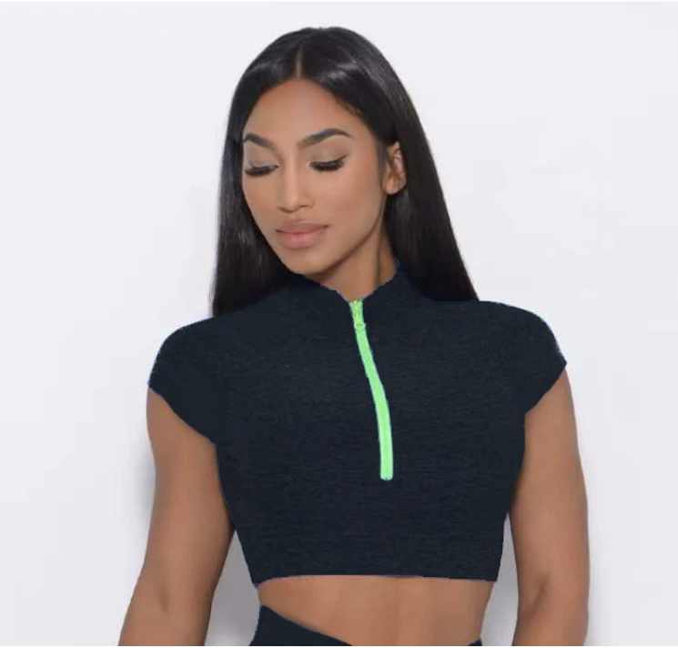 Energy Boost Yoga Top (Black) image 0