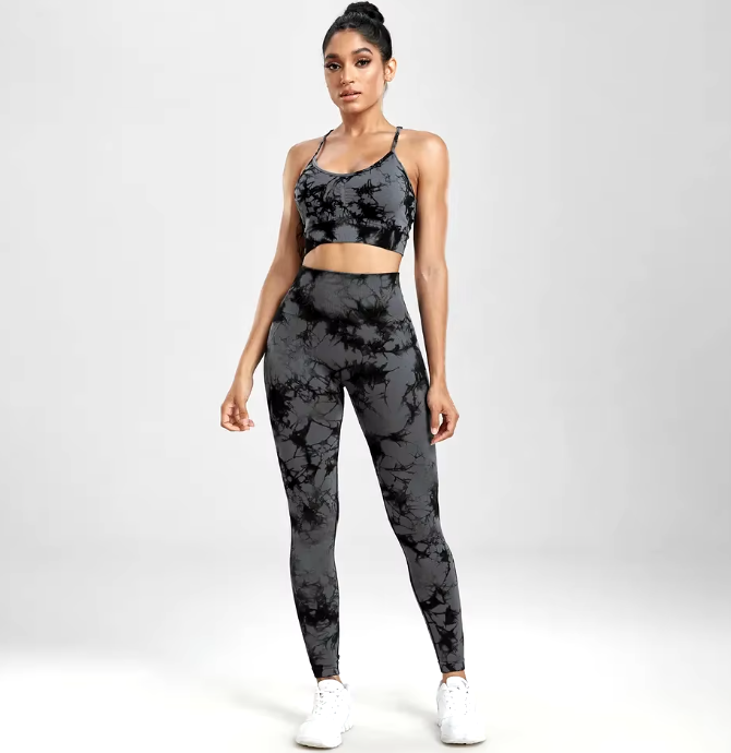 Tie Dye Leggings (Black) image 0