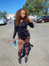 HighWaist Scrunch Butt Leggings (Brown) image 0